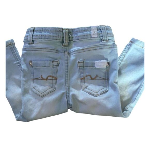 7 for all mankind Light Wash Baby Denim Jeans, Size 18M - Picture 4 of 4